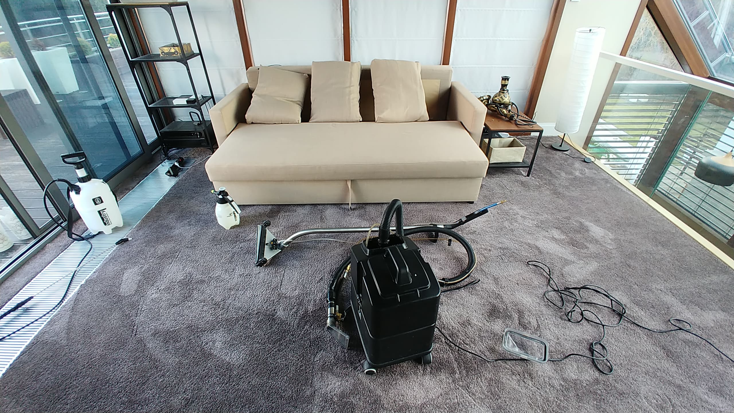 Pranie białego narożnika