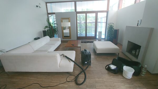 Pranie białego narożnika